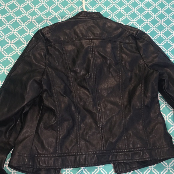 KOHL’S Jackets & Coats Leather Black Jacket Poshmark